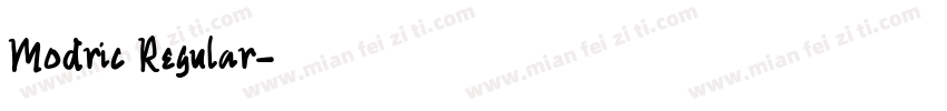 Modric Regular字体转换